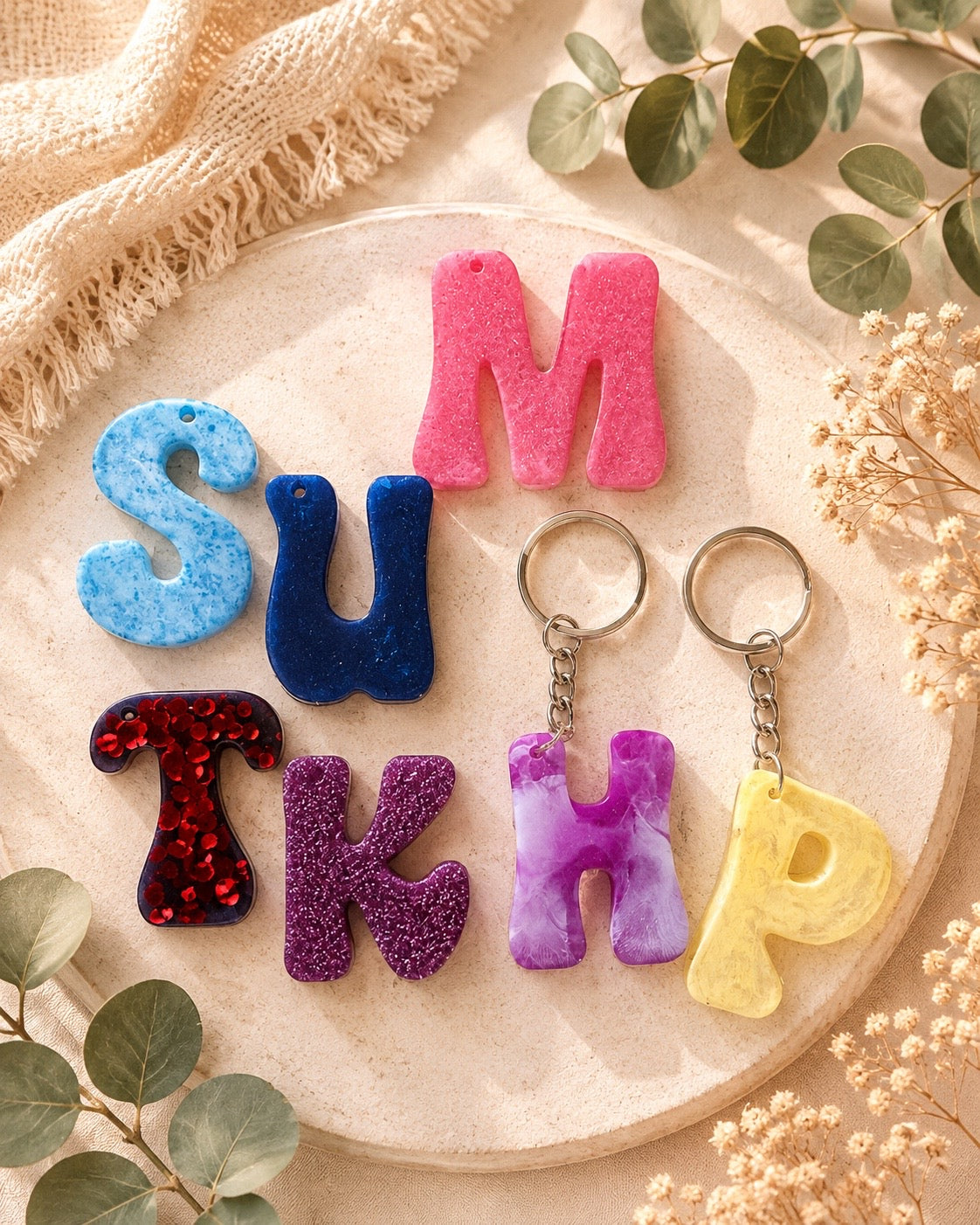 Alphabet Letter Keychain